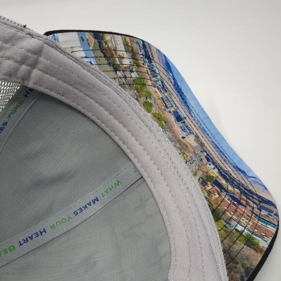 Idaho Heartbeat Trucker Hat Black OS Adjustable Mesh Back The Heartbeat Brand - Picture 8 of 9